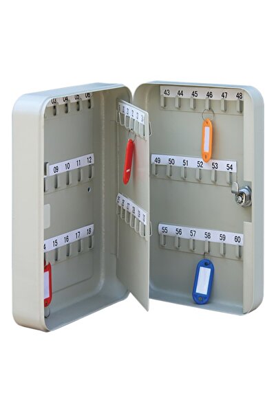 HONEYBEE باب قابل للقفل مطلي بمسحوق متين مع 60 خطافًا قويًا وصندوق مفاتيح