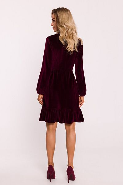 Made of Emotion Velour dress with a yoke