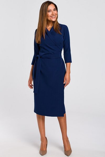 Stylove Wrap dress with a waist belt