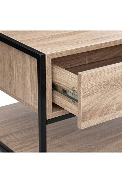 Five Simply Smart Aliaj Natural Oak Effect Coffee Table with Storage Drawer