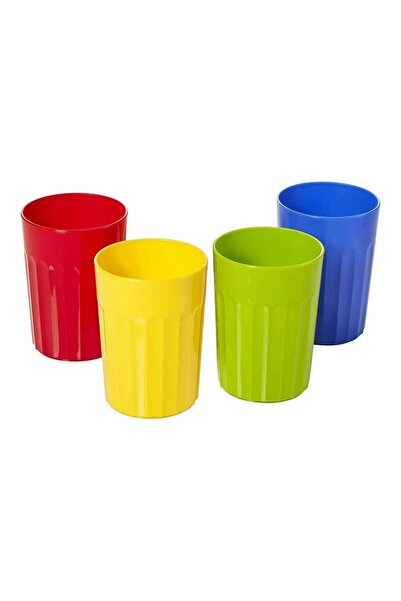 ARROW كوب للأطفال متين خالٍ من مادة BPA وآمن للاستخدام في غسالة الأطباق، 296 مل، مكون من 4 قطع