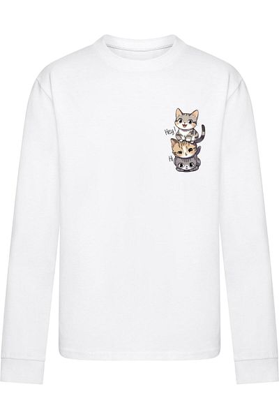 Merchcode Kids Hi Cats -  Longsleeve