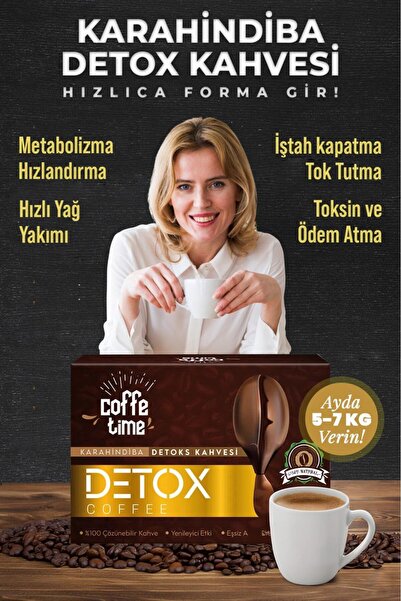 Coffee Time Kakaolu Hindiba tok tutar hızlı Diyet Detoks Kahvesi 2 kútu