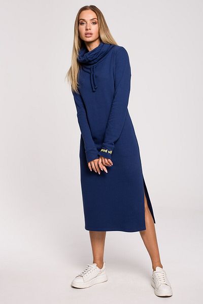 Made of Emotion Rochie maxi confortabilă cu guler înalt