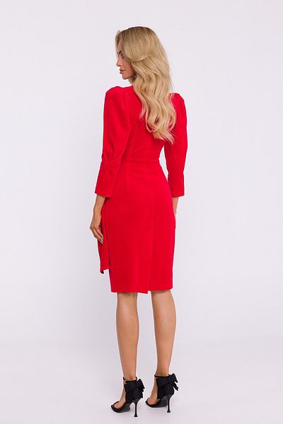Made of Emotion Velour evening dress with a sash
