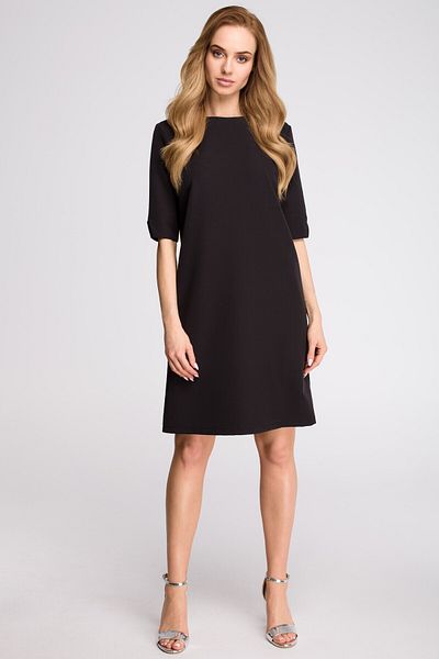 Stylove Rochie boxy cu decolteu în V la spate.