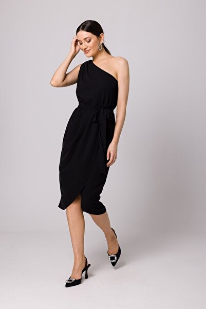Makover Elegant one-shoulder dress