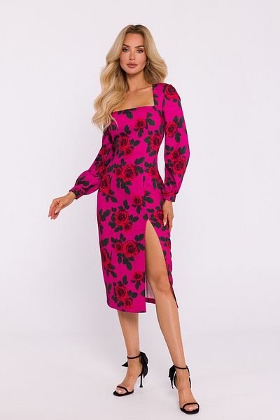 Made of Emotion Elegant midi dress with a print