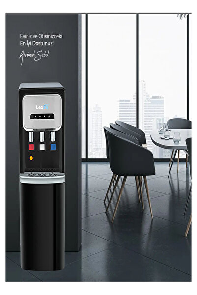 Lexsawater Sıcak-Soğuk Ve Normal Su Çıkışlı Arıtmalı Su Sebili-5lt Tanklı Pom...