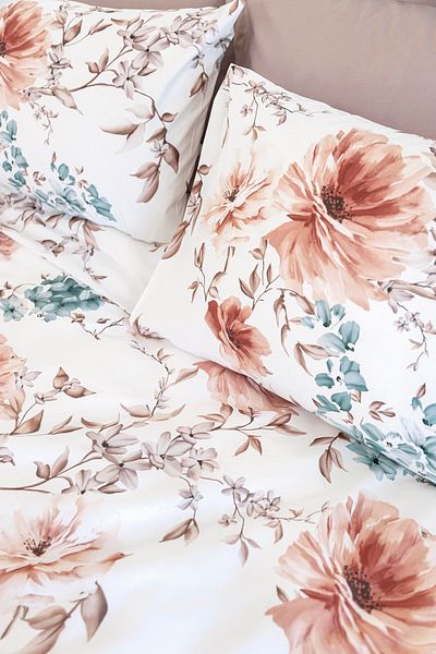 Altınbaşak Creaforce Double Duvet Cover Set Saber in Rosal (Towel Gift)
