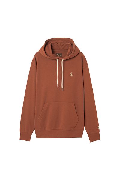 Giordano Men’s French Terry Long Sleeve Relaxed Fit Classic Logo Print Sweatshirt Hoodie