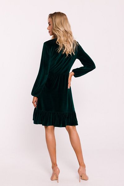 Made of Emotion Velour dress with a yoke