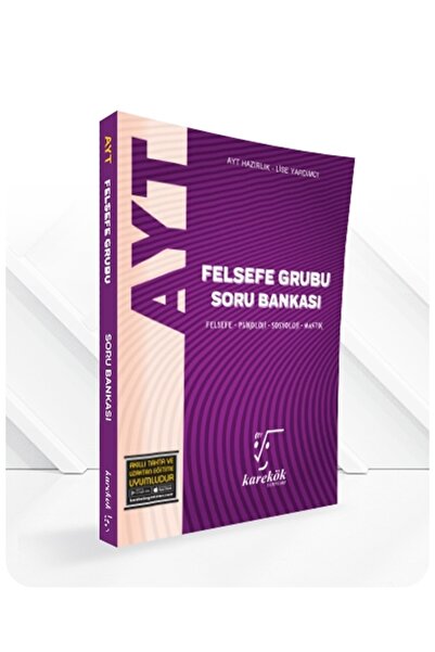 Karekök Yayınları 2024 - 2025 Müfredat Yeni Nesil AYT FELSEFE GRUBU SORU BANKASI