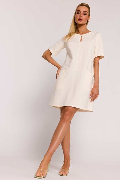 Made of Emotion Rochie in linie A cu buzunar