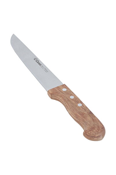 Alsaif Gallery Gallery Steel Kitchen Knife, 20 cm, Wooden Handle - Silver