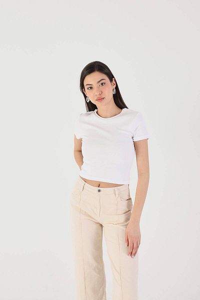 Addax Tricou de bază cu gât crew P15686-T8
