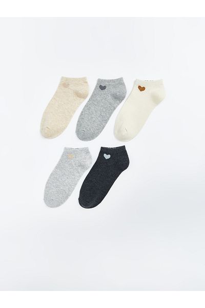 LC Waikiki Pack of 5 Patterned Women's Booties Socks