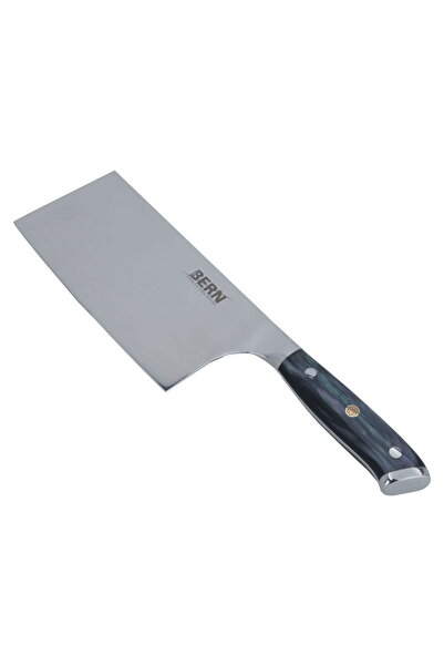 Alsaif Gallery Al Saif Gallery Steel Cleaver, 7 inches - Black Wooden
