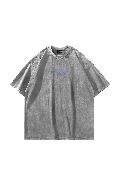 Sekizbiraltı Washable White 1989 Back Printed Oversize Unisex Tshirt