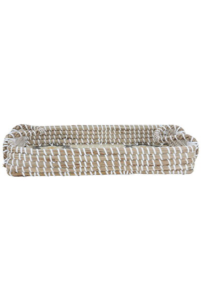 Alsaif Gallery Weaving Tray Al Seif Gallery, 37×27×5 cm, Rectangular, Blue En...