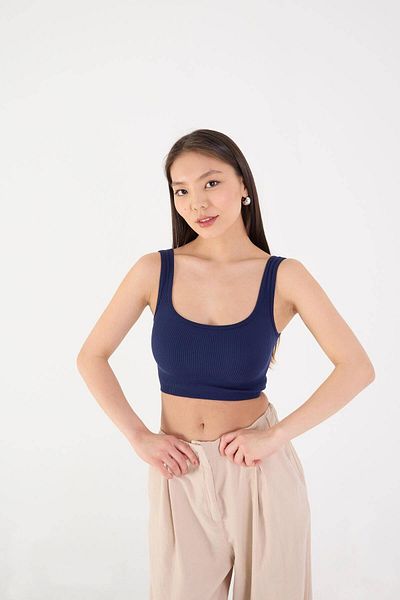 Addax Square Neck Seamless Crop Athlete A0187-l5