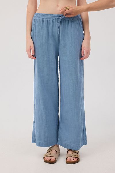 Addax PN13473-J8 Model Pantaloni lați cu talie elastică