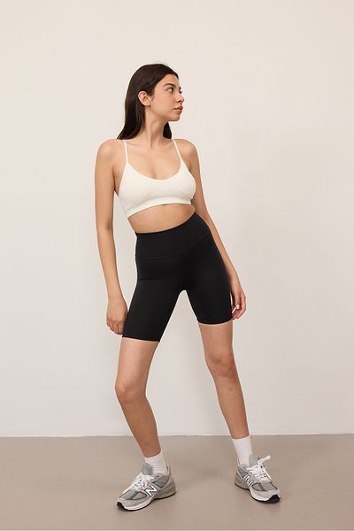 Addax Sports Shorts Leggings - Wide Waist, Banded TYT0066-E13
