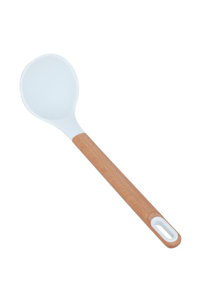 Alsaif Gallery Al Saif Gallery Soup Ladle, Plastic - Brown White