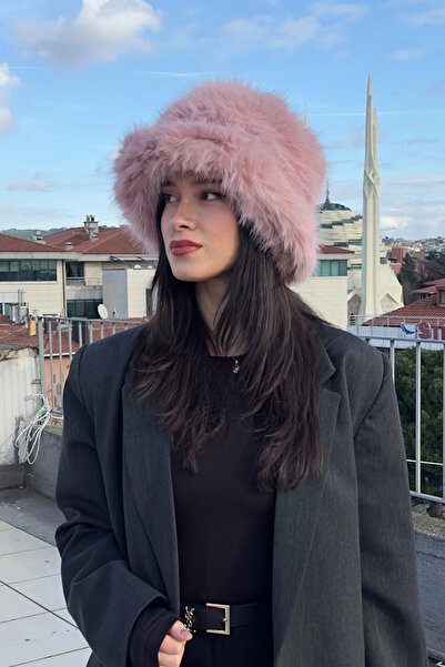 Mollycrush Suni Kürk Bucket Kalpak ŞAPKA