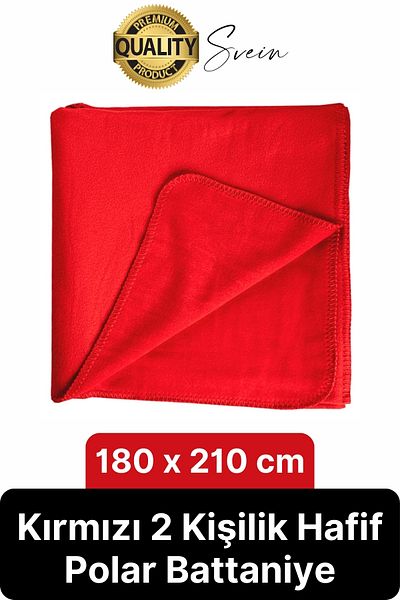 Svein 180X210Cm 2 Seater Warm Winter Fleece Soft Comfortable Comfortable Red Color Lightweight Tv Blanket