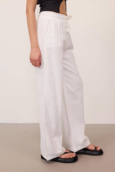 Addax Belden Bağlamalı Wide Leg Pantolon PN5118-PNC