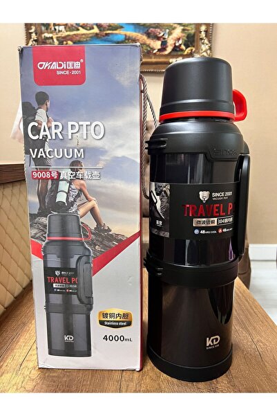 VACUUM 4 Litre 48 Saat Sıcak Soğuk Paslanmaz Çelik Dağcı Termos
