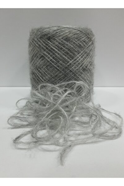 İPLİKOUTLET Gri Kırçıllı Popcorn Tiftik İp 400 Gram
