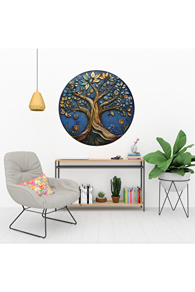 KOSS Dijital Autocolant rotund Arborele vieții, natură, autocolant rotund, fr...