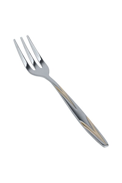 Alsaif Gallery Saif Gallery Stainless Steel Dessert Fork Set, 6 Pieces - Silver