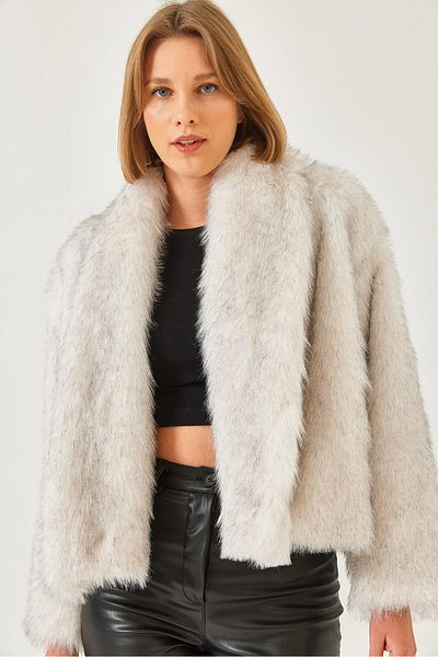 Bianco Lucci Women's Premium Faux Fur Jacket 60251922
