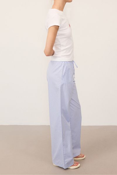 Addax Pantaloni cu talie elastică în dungi - PN16437-E9