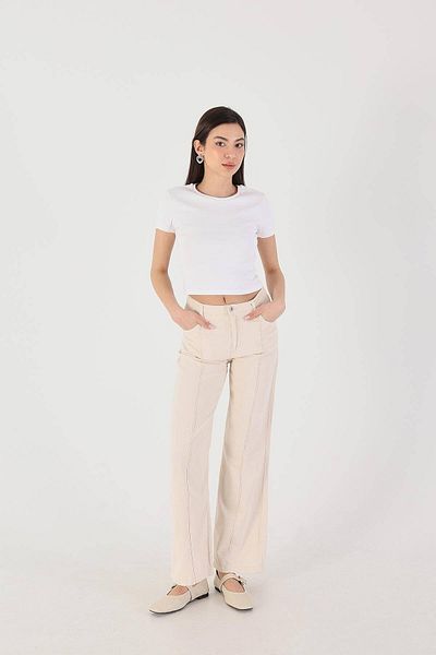 Addax Tricou de bază cu gât crew P15686-T8