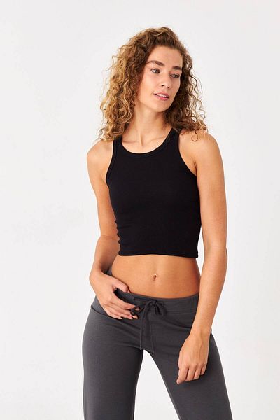 Addax Κάλυμμα κολάρου με κορδόνι Crop Tank Top A0942-x5