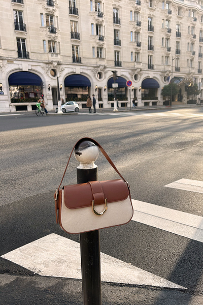 Housebags Canvas Women's Hand-shoulder Bag - Adjustable Strap, Magnet and Zipper Closure 263