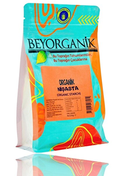 BEYORGANİK Organik Nişasta 250gr (PESTİSİT VE AFLATOKSİN ANALİZLİ)