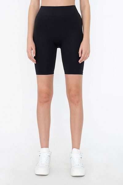 Addax High Waist Seamless Leggings Look Sports Shorts - Tyt12410-E11