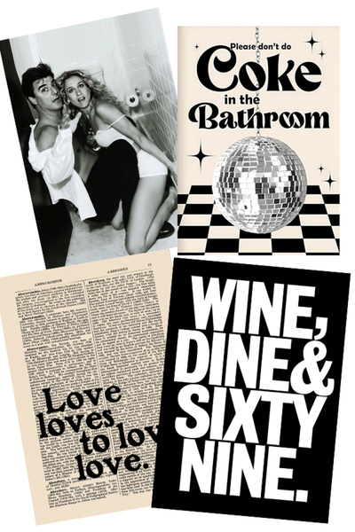 Taranist Kağıt Poster - Wine Carrie Cheers Disco Ball And The City Mr Big Car...