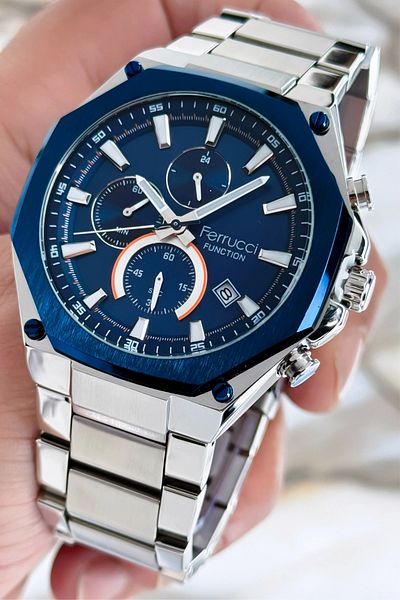 Ferrucci Steel Cord Function Silver New Season Men's Wrist Watch Sdfer080