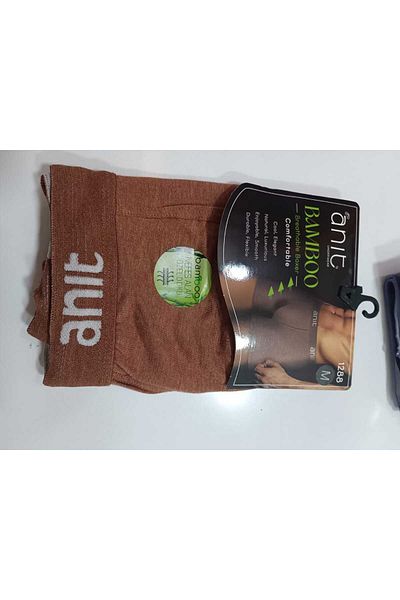 Anıt 6 τεμάχια μονόχρωμο Lycra Breathable Bamboo Ανδρικό μπόξερ 96% Bamboo 4% Lycra