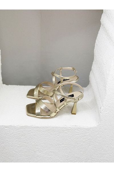 NUR KARACA 25Y8373 PANTOFI CU TOC DE 9CM CU BANDA CRUZATA FEMEI