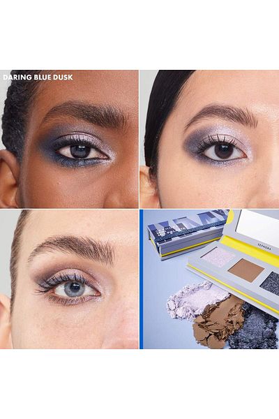 SEPHORA COLLECTION Mini Mix Palette 3g - Long-Lasting, Matte&Silvery&Sequin Ended Eye Shadow Palette