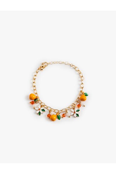 Koton Charmed Detailed Chain Bracelet