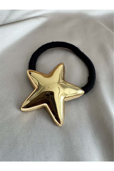 Pelin Aksesuar Πόρπη από καουτσούκ Gold Star