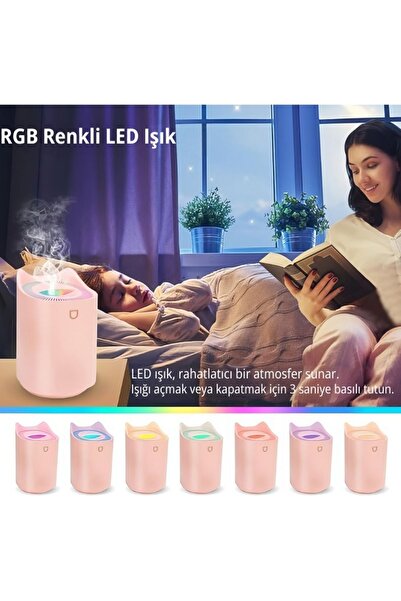 Fırsat7 Home-Office Ultrasonic Air Humidifier 2000ml Double Steam Machine and...